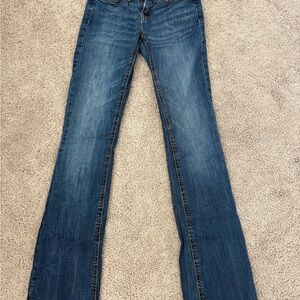 Classic Women's Blue Denim Jeans 000 Long